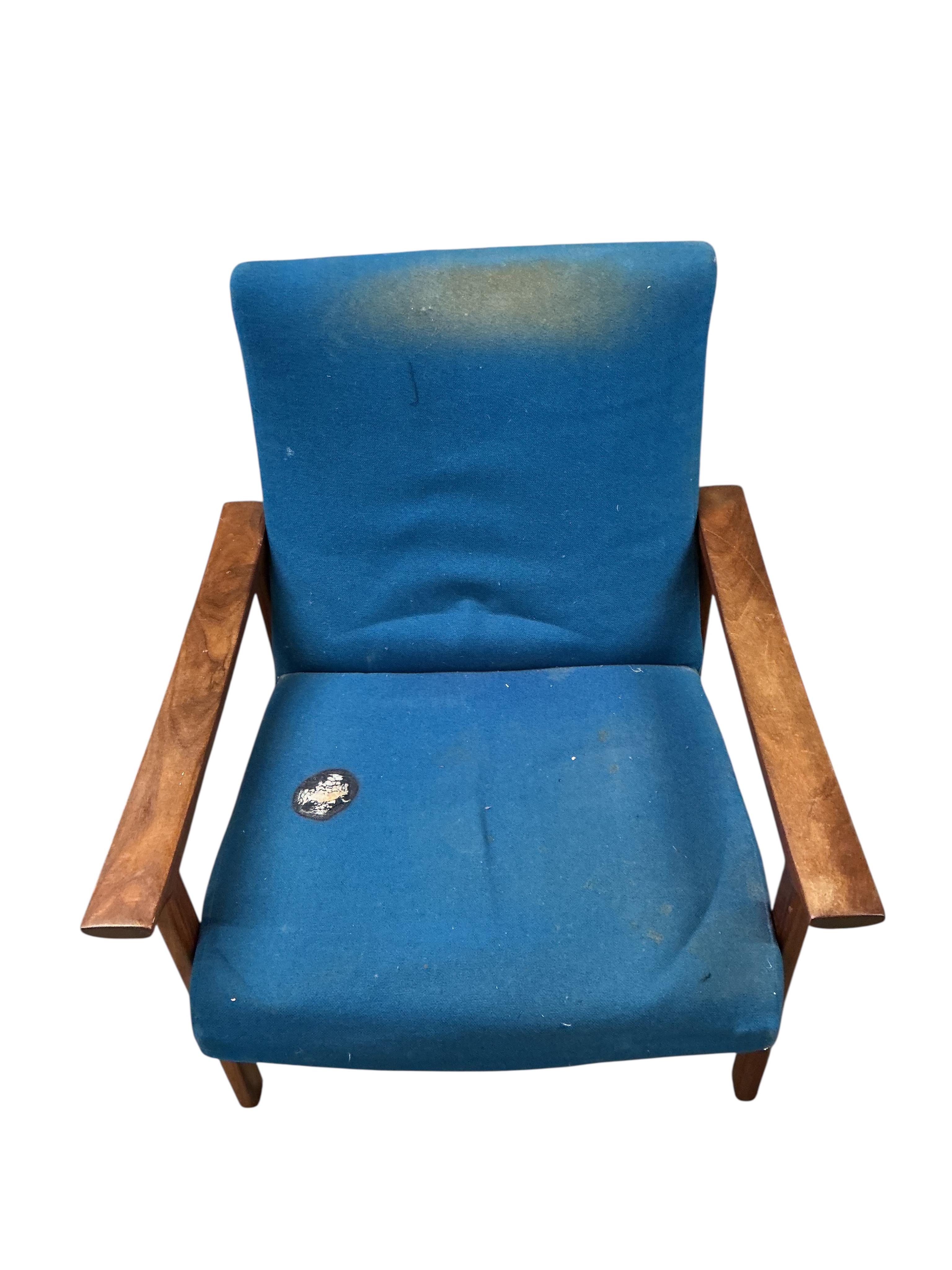 Two mid century armchairs
